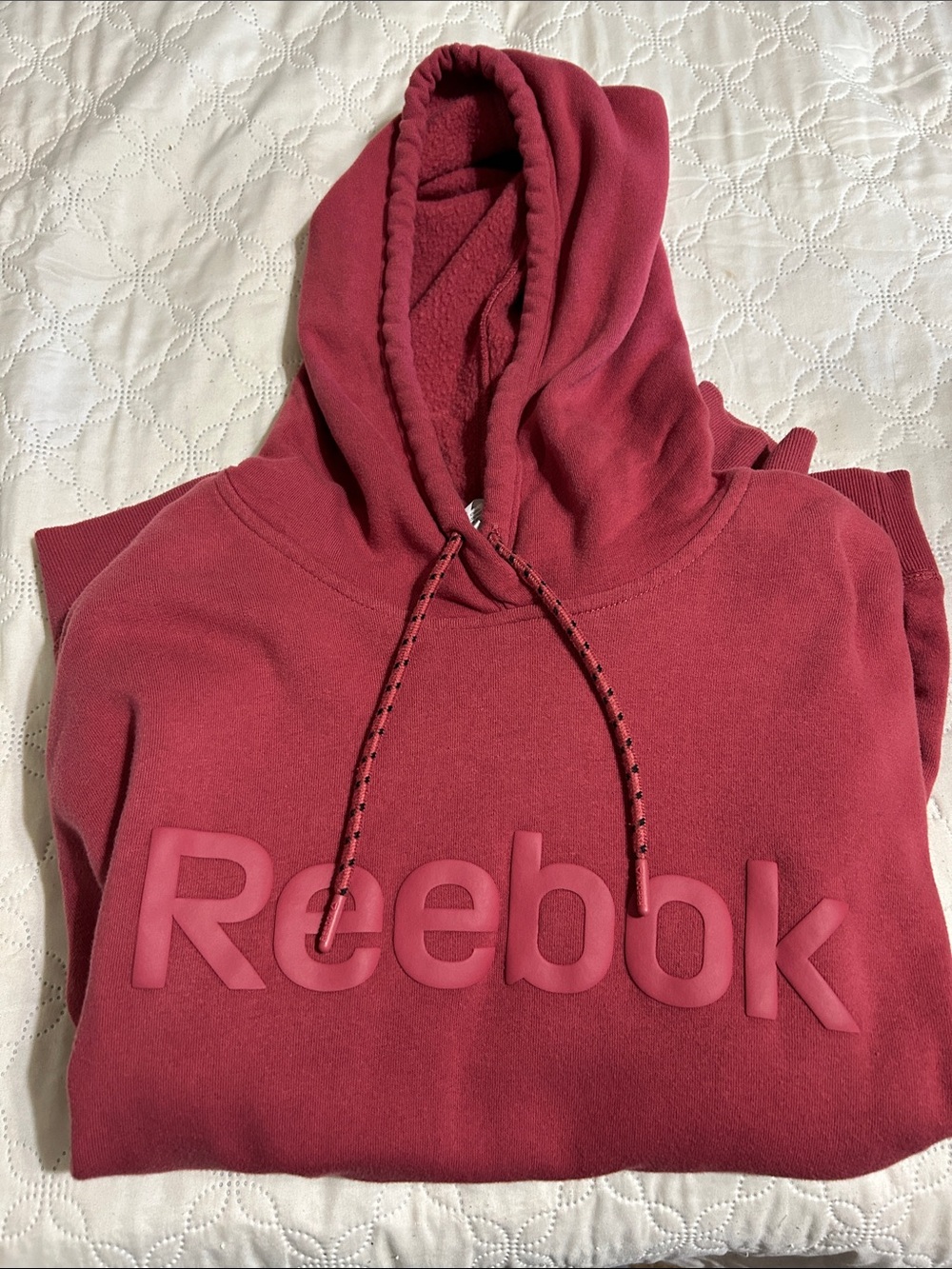 Reebok Raspberry Red Hooded Pullover